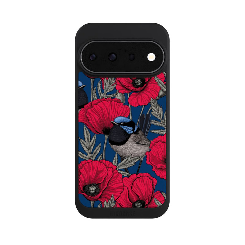 Pixel 11 Pro NIVOpure Zaunkönige und Mohnblumen 2