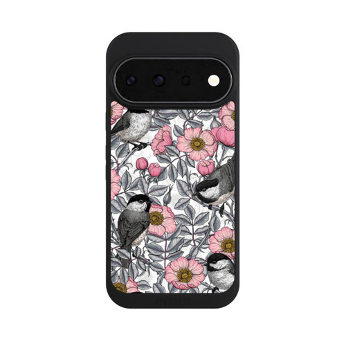 Google Pixel 11 Pro NIVOpure Schwarzkopfmeisen und Wilde Rosen