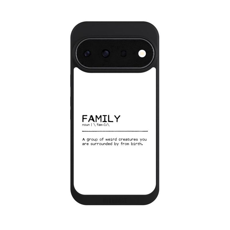 Pixel 11 Pro NIVOpure Zitat Familie Seltsam (englisch)