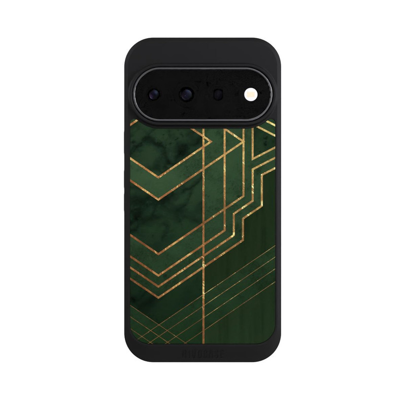 Pixel 11 Pro NIVOpure Motif vert foncé rayures dorées