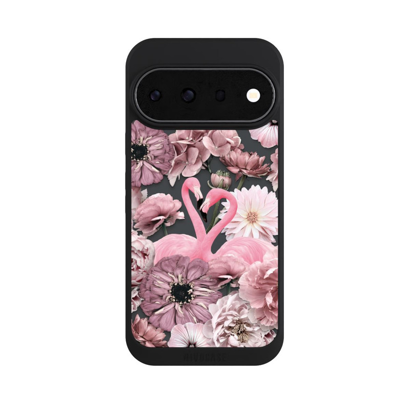 Pixel 11 Pro NIVOpure Flamants roses en motif de fleurs