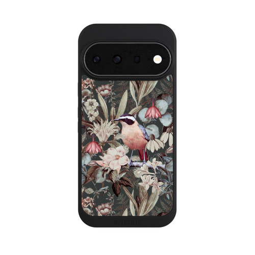 Google Pixel 11 Pro NIVOpure Oiseau orange à motif de fleurs vintage