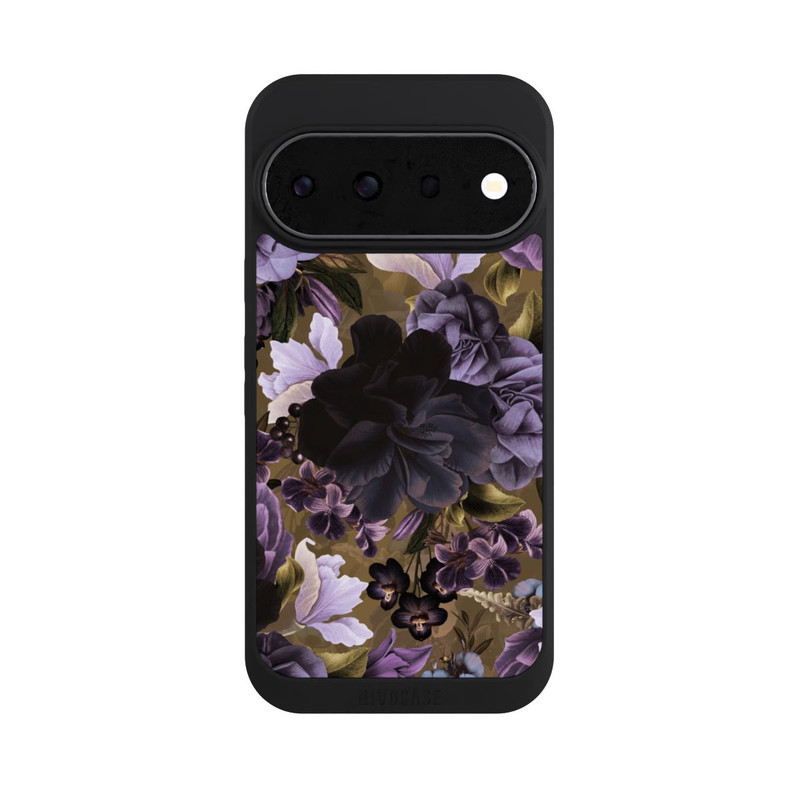 Pixel 11 Pro NIVOpure Fleurs vintage violettes et dorées