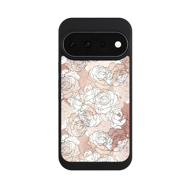Pixel 11 Pro NIVOpure Blühende Rosen Line Art