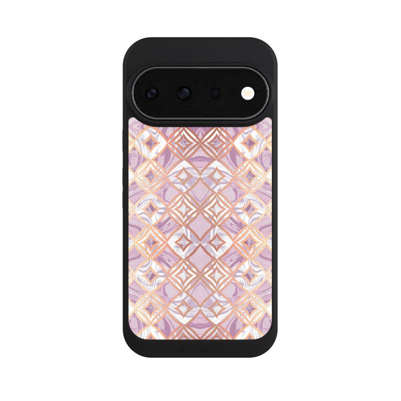 Pixel 11 Pro NIVOpure Rosa-goldene rhombische Marmorfliesen
