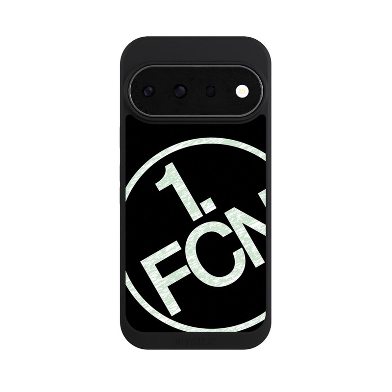 Pixel 11 Pro NIVOpure FCN Logo in Weiß Texture Hintergrund Schwarz