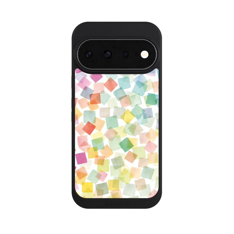 Pixel 11 Pro NIVOpure Confettis Plaids Géométriques Arc-en-ciel