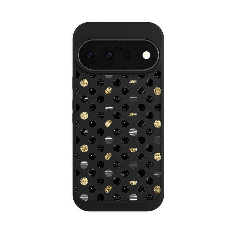 Pixel 11 Pro NIVOpure Gold Schwarz Polka Dots