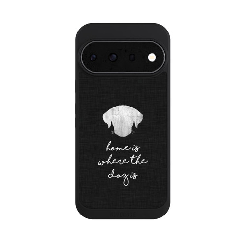 Google Pixel 11 Pro NIVOpure Home Is Where The Dog Is - Blanc sur noir