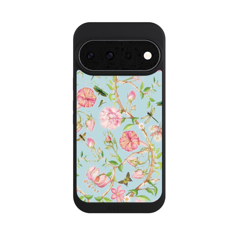 Pixel 11 Pro NIVOpure Fleurs Botaniques Vintage Bleu