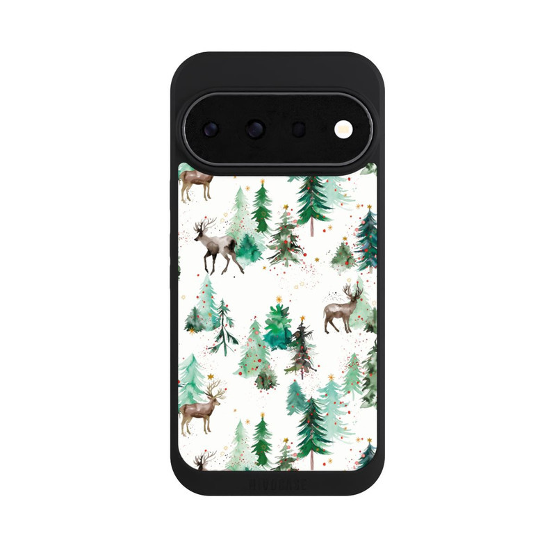 Pixel 11 Pro NIVOpure Cerfs et arbres de Noël d'hiver