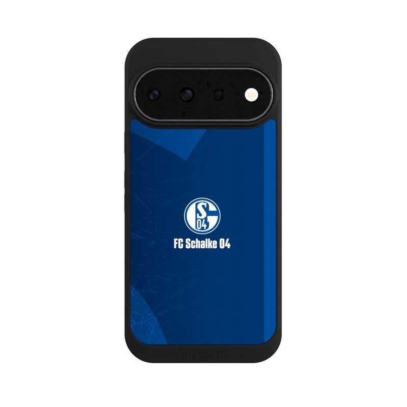 Pixel 11 Pro NIVOpure Schalke 04 Blauer Hintergrund Mit Logo