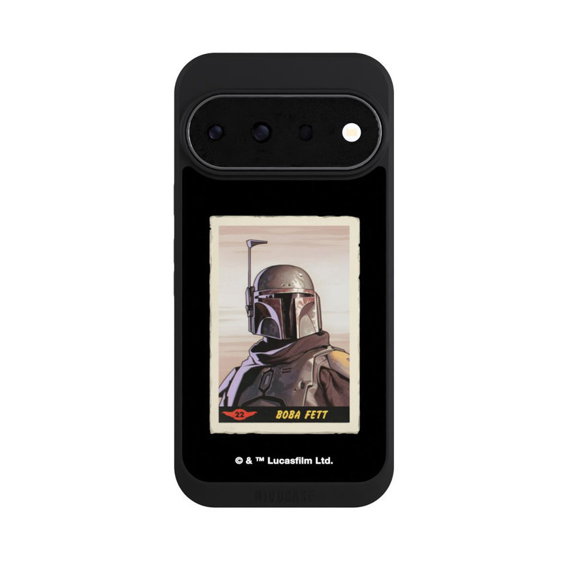 Pixel 11 Pro NIVOpure Boba Fett Badges Schwarzer Hintergrund