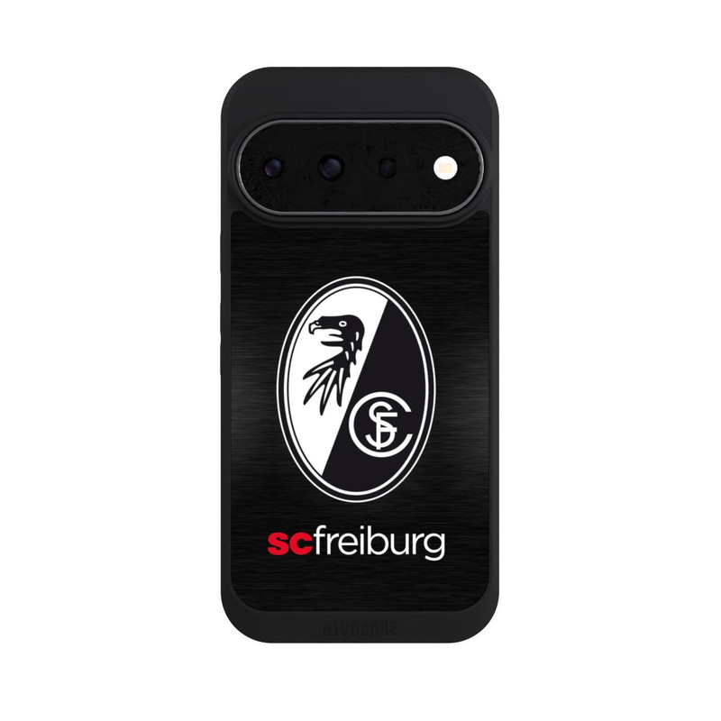 Pixel 11 Pro NIVOpure  Kratzen Metall Hintergrund mit dem Schriftzug  Horizontal SC Freiburg