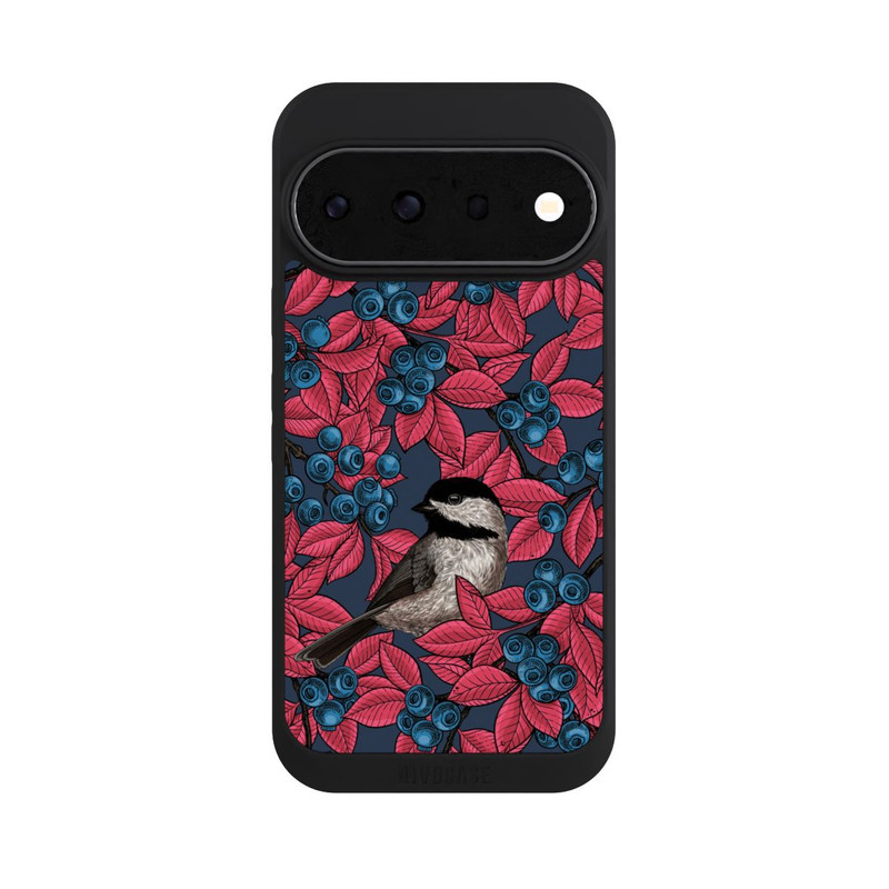 Pixel 11 Pro NIVOpure Oiseaux & Myrtilles Bleu Marine