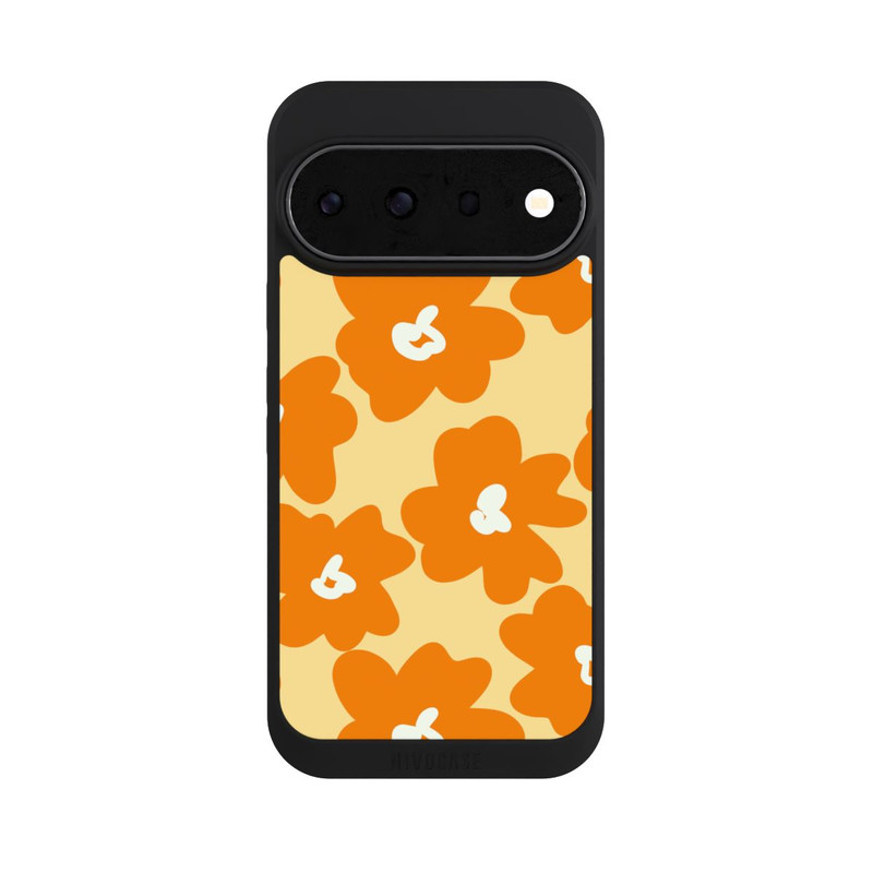 Pixel 11 Pro NIVOpure Retro Blumenmuster Päivi Gelb Orange