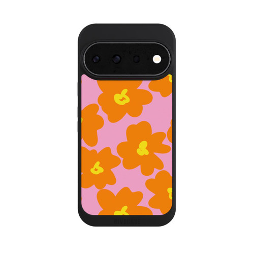 Google Pixel 11 Pro NIVOpure Retro Blumenmuster Pink und Orange