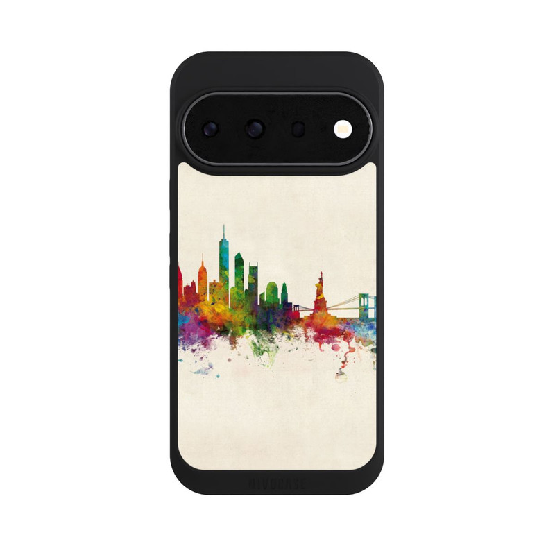 Pixel 11 Pro NIVOpure New York Ligne d'horizon V2 arrière-plan vintage