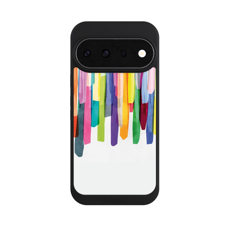 Pixel 11 Pro NIVOpure Rayures colorées fond blanc