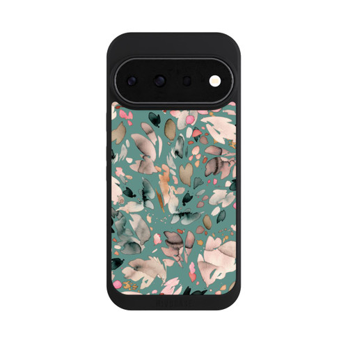 Google Pixel 11 Pro NIVOpure Fleurs abstraites, pétales vert