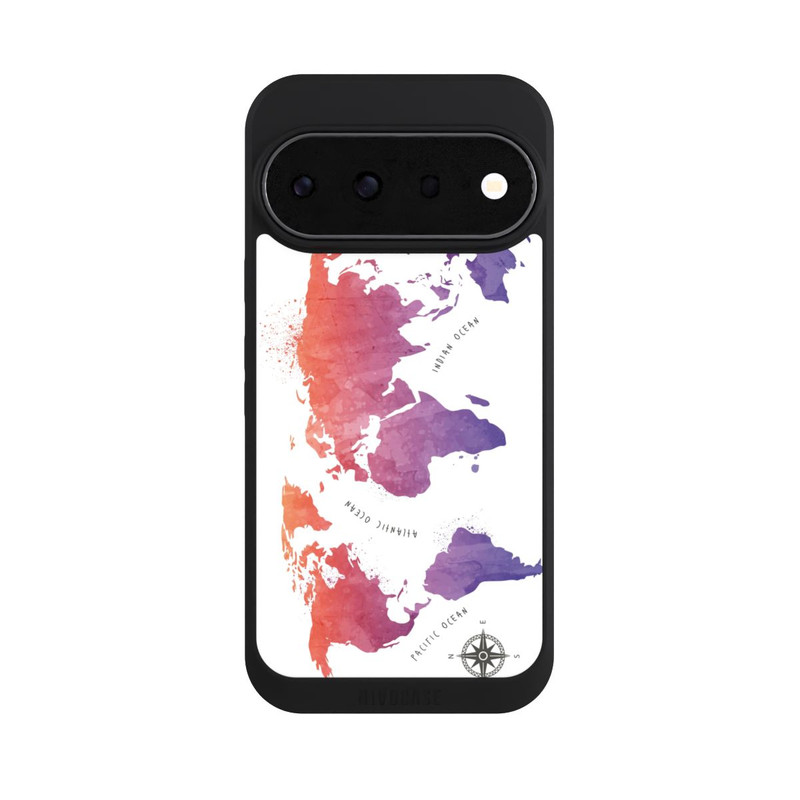 Pixel 11 Pro NIVOpure Aquarell Weltkarte weiß