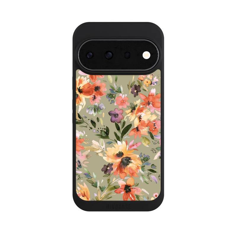 Pixel 11 Pro NIVOpure Fleurs tropicales picturales vert sauge
