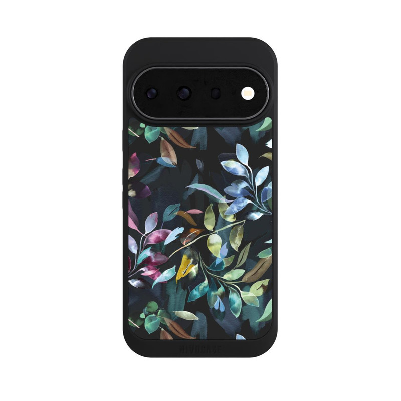 Pixel 11 Pro NIVOpure Aquarelle Feuilles Mystiques Noir