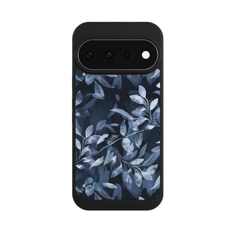 Pixel 11 Pro NIVOpure Mystische Aquarellblätter marineblau