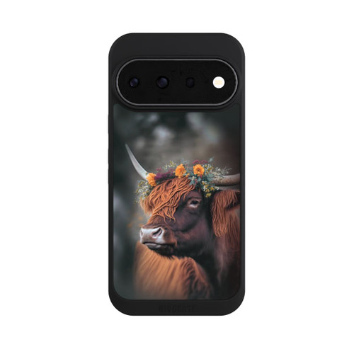 Google Pixel 11 Pro NIVOpure Hochland Rind mit Blumen mit KI