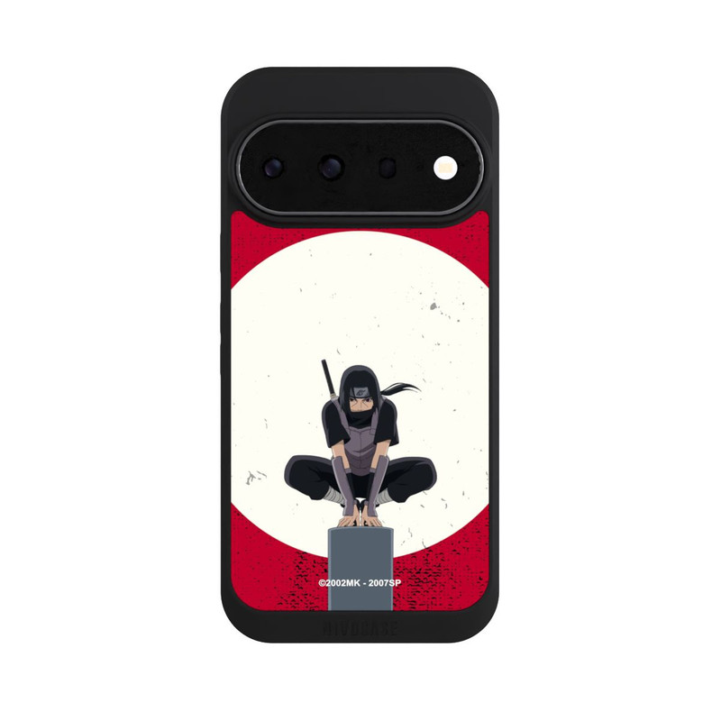 Pixel 11 Pro NIVOpure Itachi Uchiha Symbol Roter Hintergrund