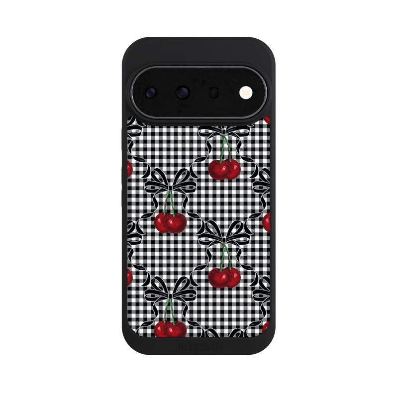 Pixel 11 Pro NIVOpure Kirschen Muster Schwarz