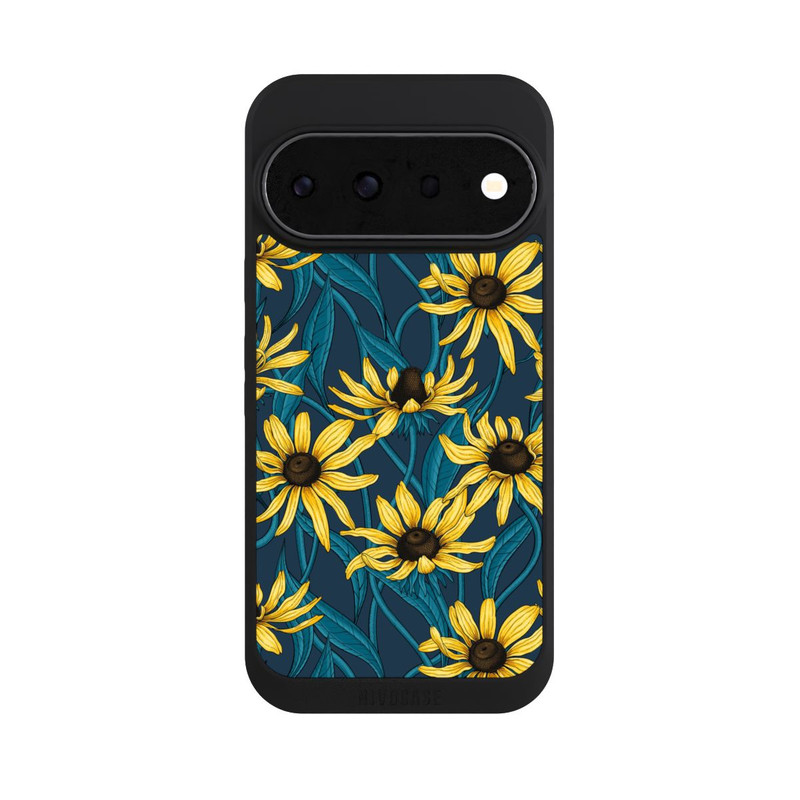 Pixel 11 Pro NIVOpure Sunflowers Pattern Dark Illustration