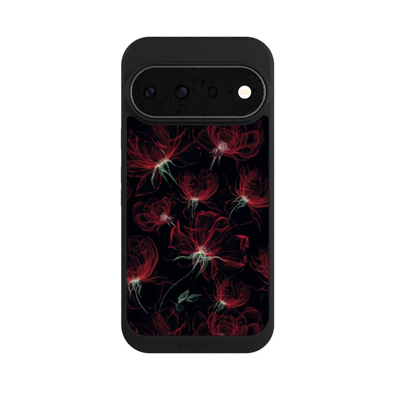 Pixel 11 Pro NIVOpure Fleurs rouges Fond d'écran