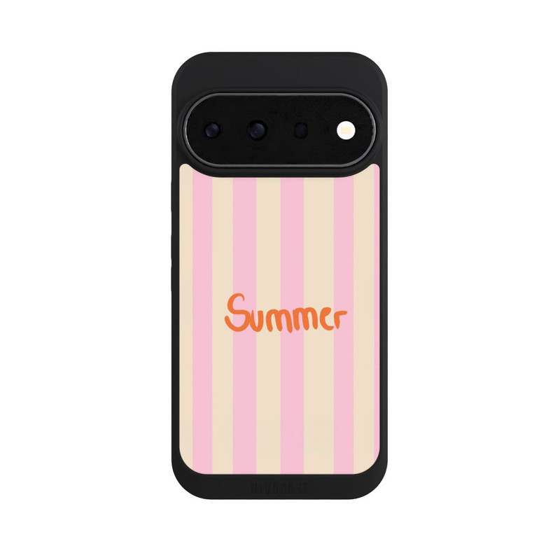 Pixel 11 Pro NIVOpure Summer- Rosa und Orange Streifen Hintergrund