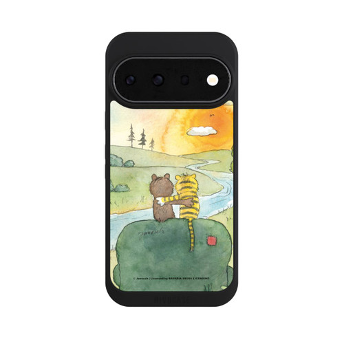 Google Pixel 11 Pro NIVOpure Ours et tigre au coucher du soleil