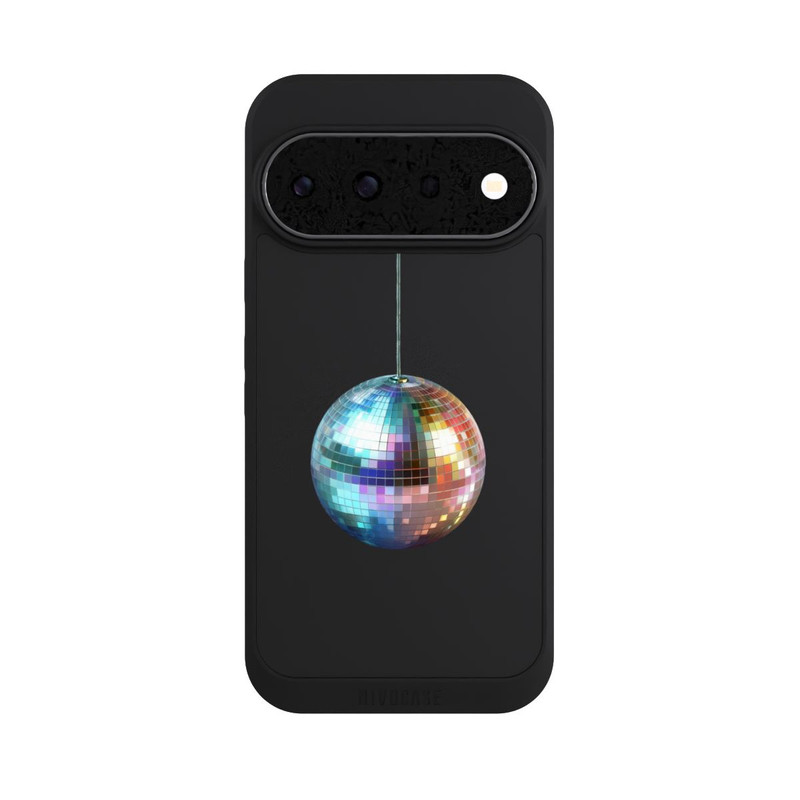 Pixel 11 Pro NIVOpure Discokugel Party Blau Gold Transparent mit KI