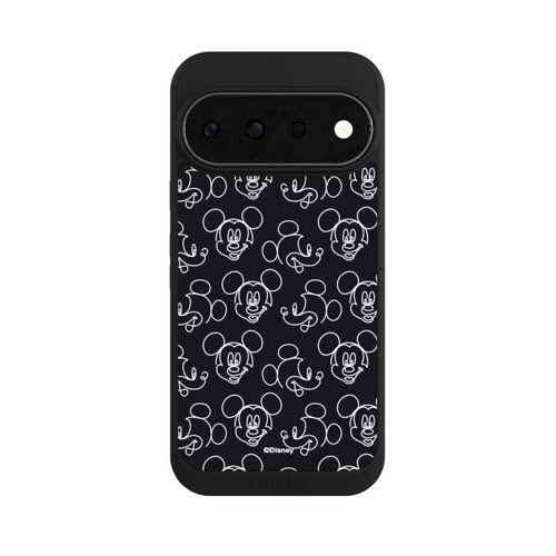 Google Pixel 11 Pro NIVOpure Disney Mickey Faces Black Line Art Pattern