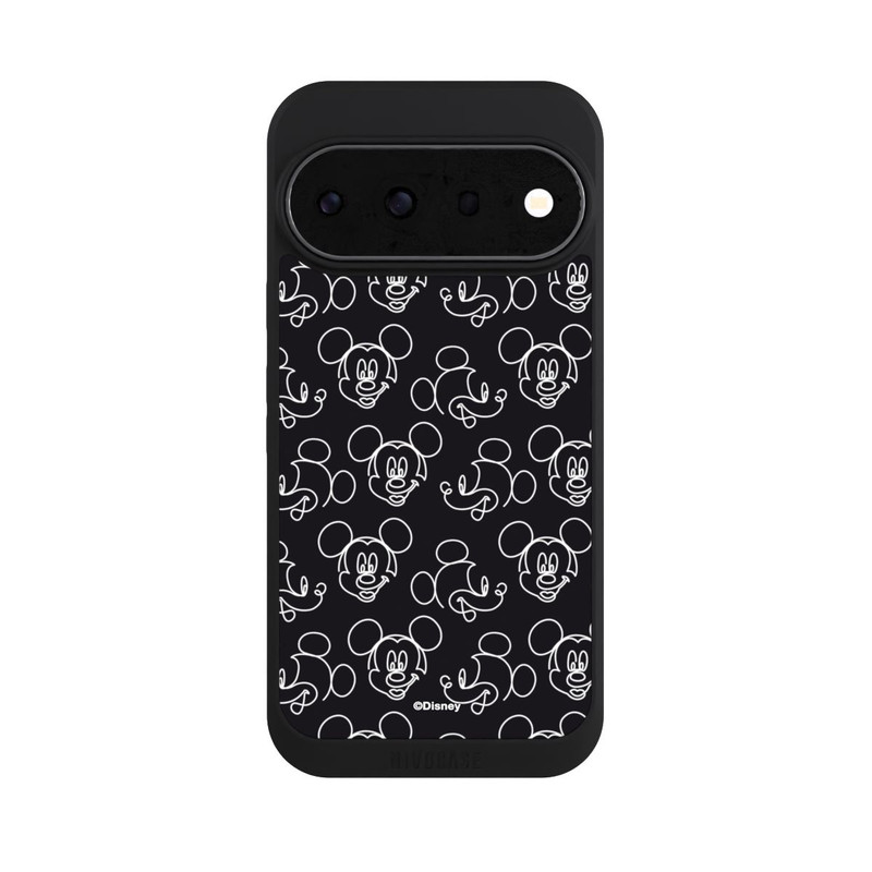 Pixel 11 Pro NIVOpure Disney Mickey Faces Black Line Art Pattern