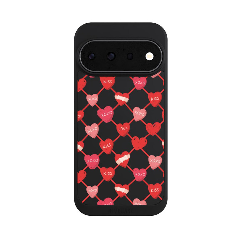 Pixel 11 Pro NIVOpure Heart Pattern XOXO Red