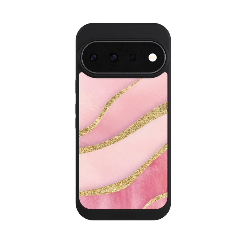 Pixel 11 Pro NIVOpure Pink Marble Goldprint Stripes