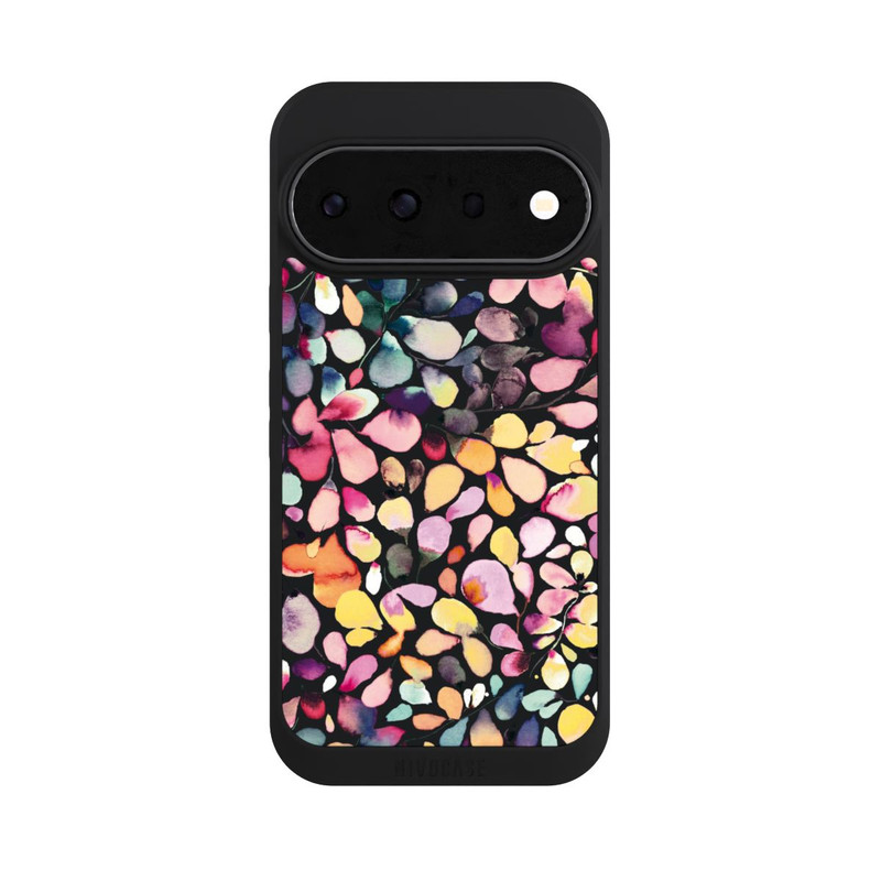 Pixel 11 Pro NIVOpure Eukalyptus Aquarellblätter Schwarz