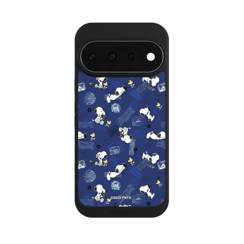 Pixel 11 Pro NIVOpure Peanuts Travel Stamps Pattern Blue