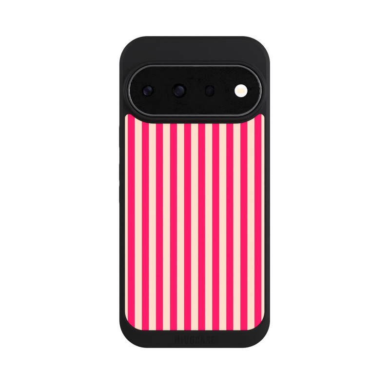 Pixel 11 Pro NIVOpure Streifen Rosa Rot Popcorn Look