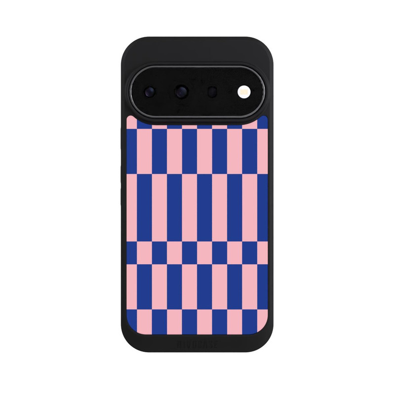 Pixel 11 Pro NIVOpure Checked Abstract Bold Electric Blue and Pink Color Block