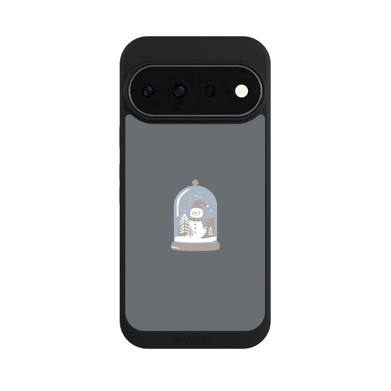 Pixel 11 Pro NIVOpure Boule à Neige Minimaliste avec Bonhomme de Neige