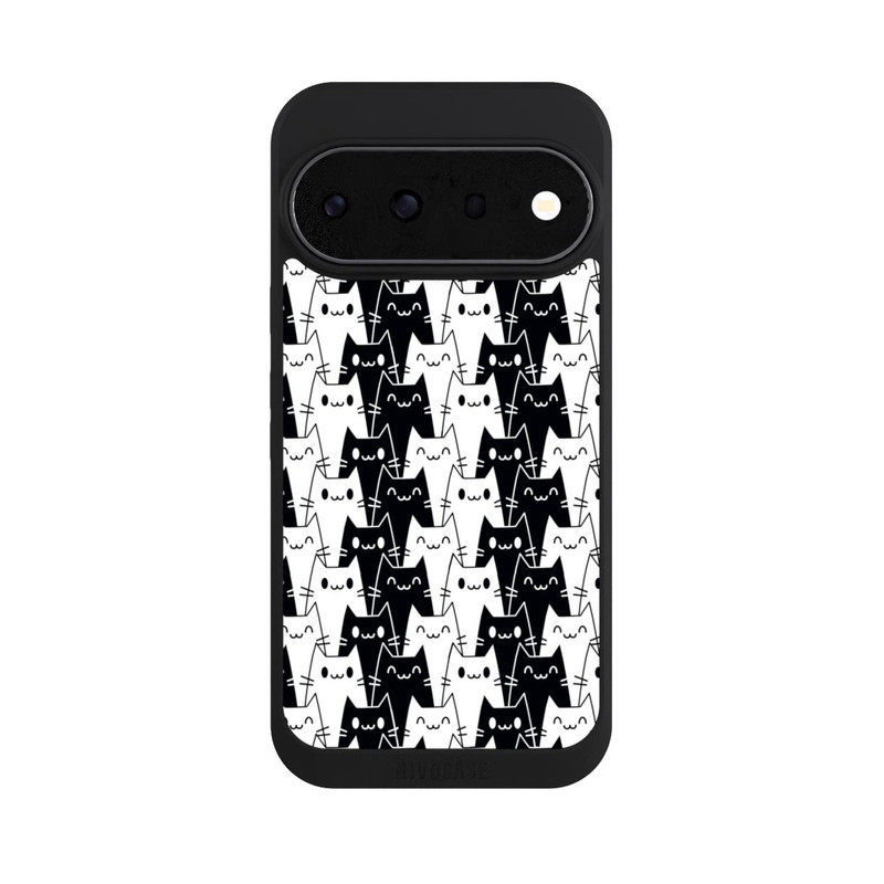 Pixel 11 Pro NIVOpure Katzentapete Schwarz Weiß