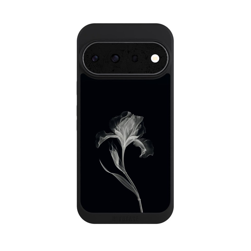 Pixel 11 Pro NIVOpure Fleur négative Gris sur noir avec IA