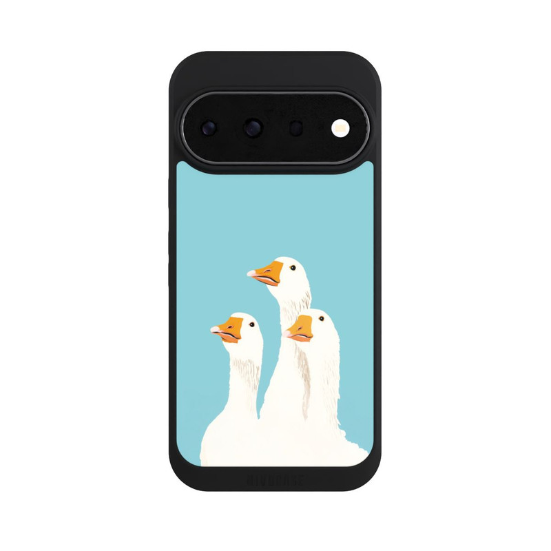 Pixel 11 Pro NIVOpure Drei Gänse Hellblau mit KI