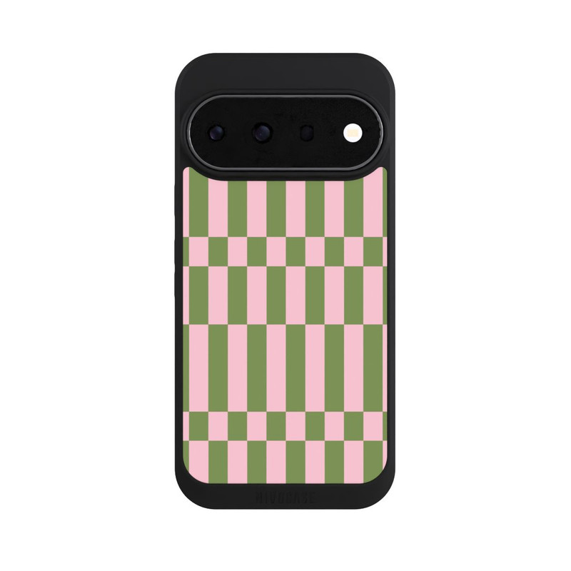 Pixel 11 Pro NIVOpure Karomuster in Salbei und Rosa