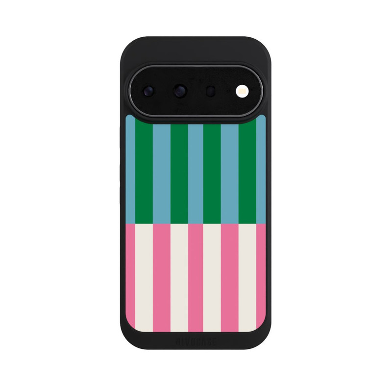 Pixel 11 Pro NIVOpure Motif Rayé Vert Rose